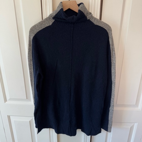 Athleta Women’s Transit Colorblock Pullover Turtleneck Wool Blend Sweate… - Picture 1 of 9